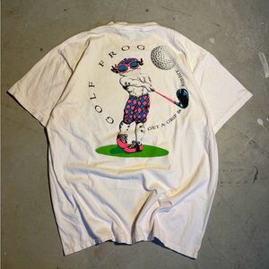 Vintage lifeforms frog golf T-shirt